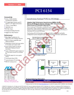 PCI6154RDK datasheet  